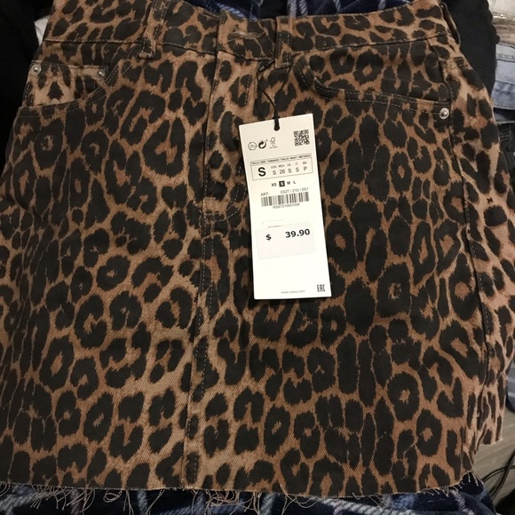 zara animal print mini dress